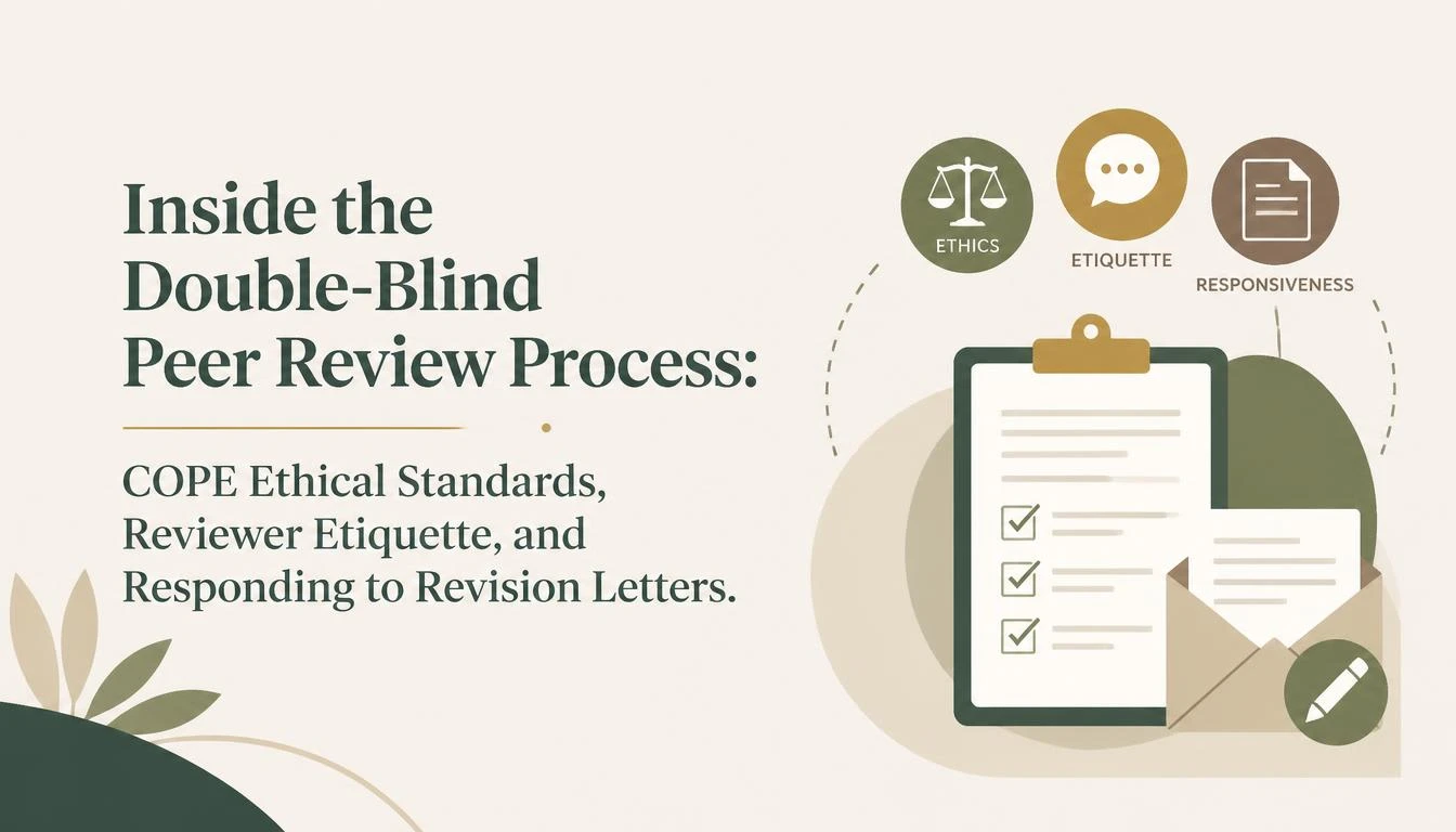 Inside the Double-Blind Peer Review Process: COPE Ethical Standards, Reviewer Etiquette, and Responding to Revision Letters Cover