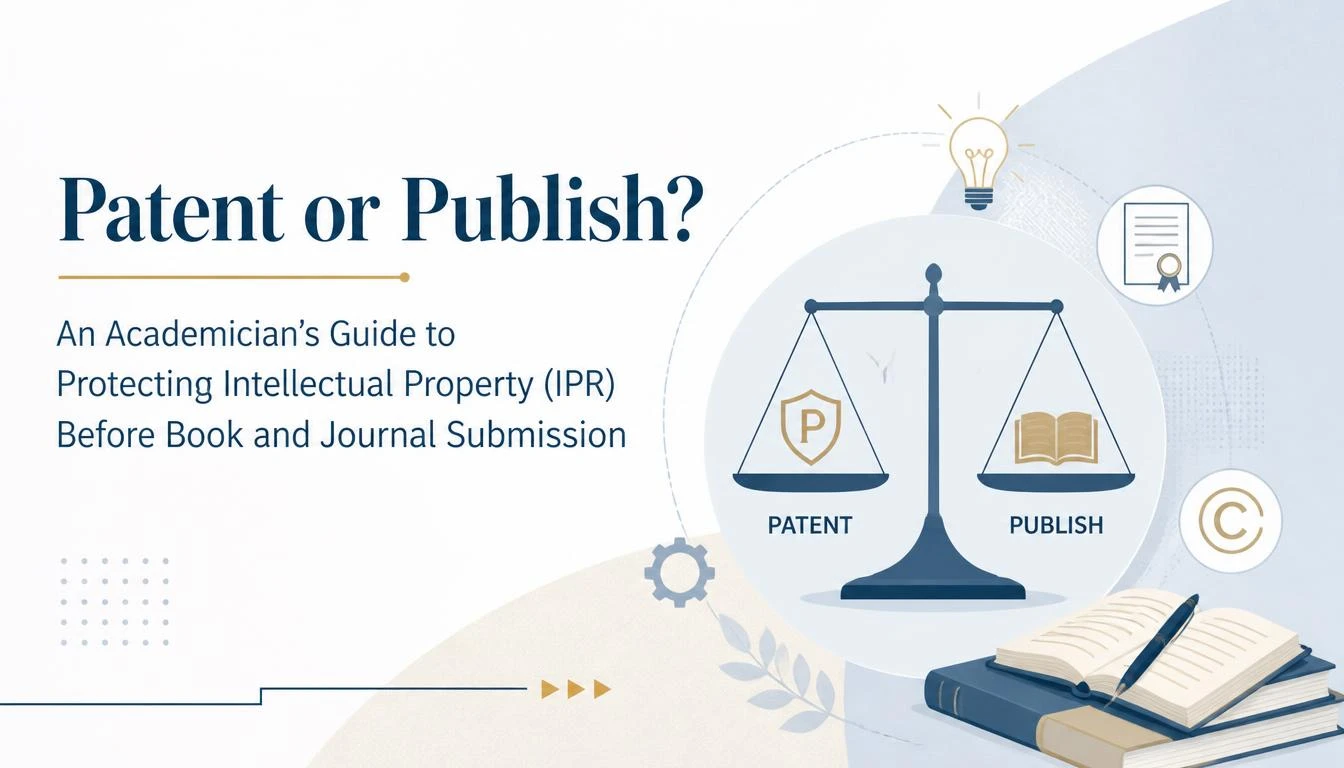 Patent or Publish? An Academician’s Guide to Protecting Intellectual Property (IPR) Before Book and Journal Submission Cover